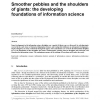 Smoother pebbles and the shoulders of giants: the developing foundations of information science