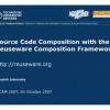 Source Code Composition with the Reuseware Composition Framework