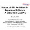 Status of SPI Activities in Japanese Software - A View from JASPIC
