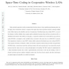 STiCMAC: A MAC Protocol for Robust Space-Time Coding in Cooperative Wireless LANs