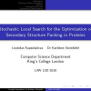Stochastic Local Search for the Optimization of Secondary Structure Packing in Proteins