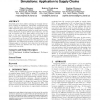 Study of social consciousness in stochastic agent based simulations: application to supply chains