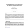 Systematic Refinement of Performance Models for Concurrent Component-based Systems