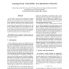 Targeting Security Vulnerabilities: From Specification to Detection (Short Paper)