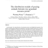 The distribution models of grazing animals between two grassland resource points