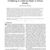 The Effect on Lower Spine Muscle Activation of Walking on a Narrow Beam in Virtual Reality