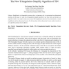 The New Triangulation-Simplify Algorithm of TIN