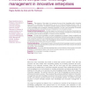 The use of tacit knowledge within innovative companies: knowledge management in innovative enterprises