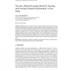 Towards a Blended Learning Model for Teaching and Learning Computer Programming: A Case Study