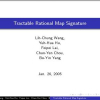 Tractable Rational Map Signature
