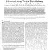 Trajectory-Based Statistical Forwarding for Multihop Infrastructure-to-Vehicle Data Delivery