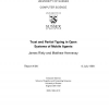 Trust and Partial Typing in Open Systems of Mobile Agents