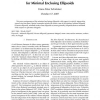 Uniqueness results for minimal enclosing ellipsoids