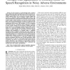 Unsupervised Equalization of Lombard Effect for Speech Recognition in Noisy Adverse Environments