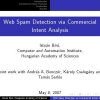 Web Spam Detection via Commercial Intent Analysis