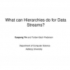 What Can Hierarchies Do for Data Streams?