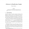 2-Factors in Hamiltonian Graphs