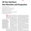 3D User Interfaces: New Directions and Perspectives