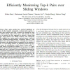 Efficiently Monitoring Top-k Pairs over Sliding Windows