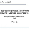 A Backtracking-Based Algorithm for Computing Hypertree-Decompositions