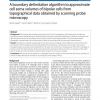 A boundary delimitation algorithm to approximate cell soma volumes of bipolar cells from topographical data obtained by scanning