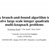 A Branch-and-Bound Algorithm to Solve Large Scale Integer Quadratic Multi-Knapsack Problems