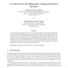 A Calculus for Reconfigurable Component-Based Systems