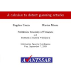 A Calculus to Detect Guessing Attacks