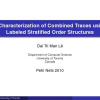 A Characterization of Combined Traces Using Labeled Stratified Order Structures