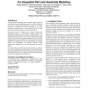 A Collaborative Framework for Integrated Part and Assembly Modeling