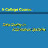 A College Course: Data Quality in Information Systems