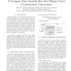 A Compact Fast Variable Key Size Elliptic Curve Cryptosystem Coprocessor