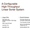 A configurable high-throughput linear sorter system