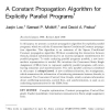 A Constant Propagation Algorithm for Explicitly Parallel Programs