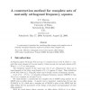 A Construction Method for Complete Sets of Mutually Orthogonal Frequency Squares