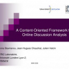 A Content-Oriented Framework for Online Discussion Analysis