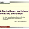 A Context-Based Institutional Normative Environment