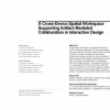 A cross-device spatial workspace supporting artifact-mediated collaboration in interaction design