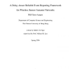 A delay-aware reliable event reporting framework for wireless sensor-actuator networks