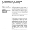 A design framework for exploratory geovisualization in epidemiology