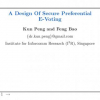 A Design of Secure Preferential E-Voting