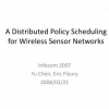 A Distributed Policy Scheduling for Wireless Sensor Networks