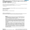 A fast parallel algorithm for finding the longest common sequence of multiple biosequences