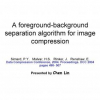 A Foreground/Background Separation Algorithm for Image Compression