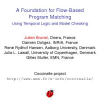 A foundation for flow-based program matching: using temporal logic and model checking