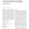 A Framework for Engineering Pervasive Applications Applied to Intra-vehicular Sensor Network Applications