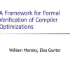 A Framework for Formal Verification of Compiler Optimizations