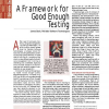 A Framework for Good Enough Testing