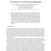 A Framework for Ontology Integration
