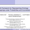 A Framework for Representing Ontology Mappings under Probabilities and Inconsistency